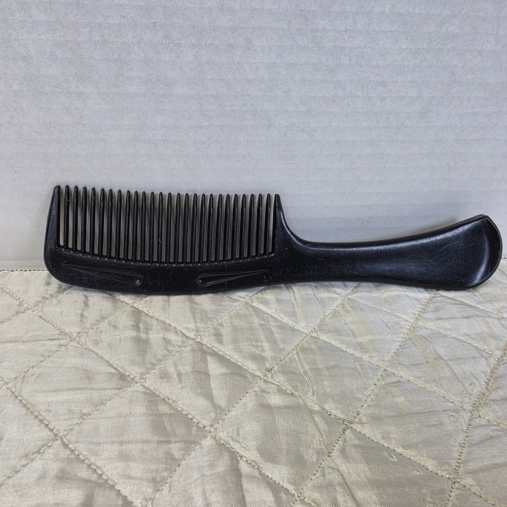 Vintage Goody Super Detangler Comb Style Line Unbreakable 8 ½" Black - Picture 3 of 3
